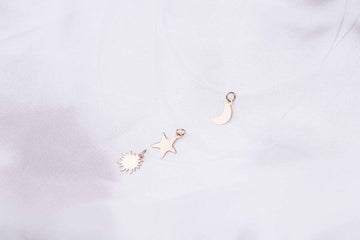 Transparent Necklace Triple Sun, Moon, Star
