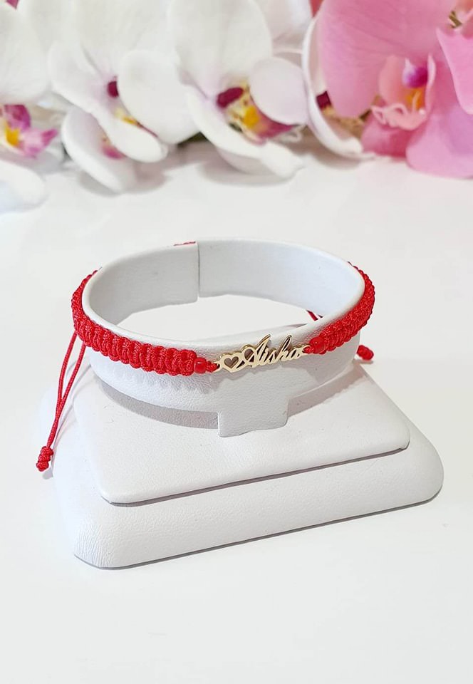 NAME bracelet without beads - 14ct Gold