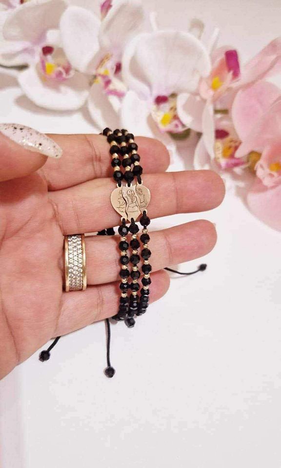 Set of 3 friends +10 beads 2.5mm + colored beads