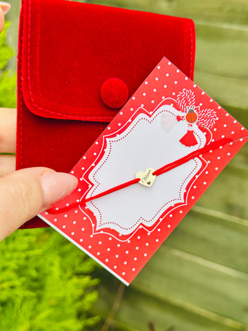 Mărțișor - Mama engraved heart -14ct gold