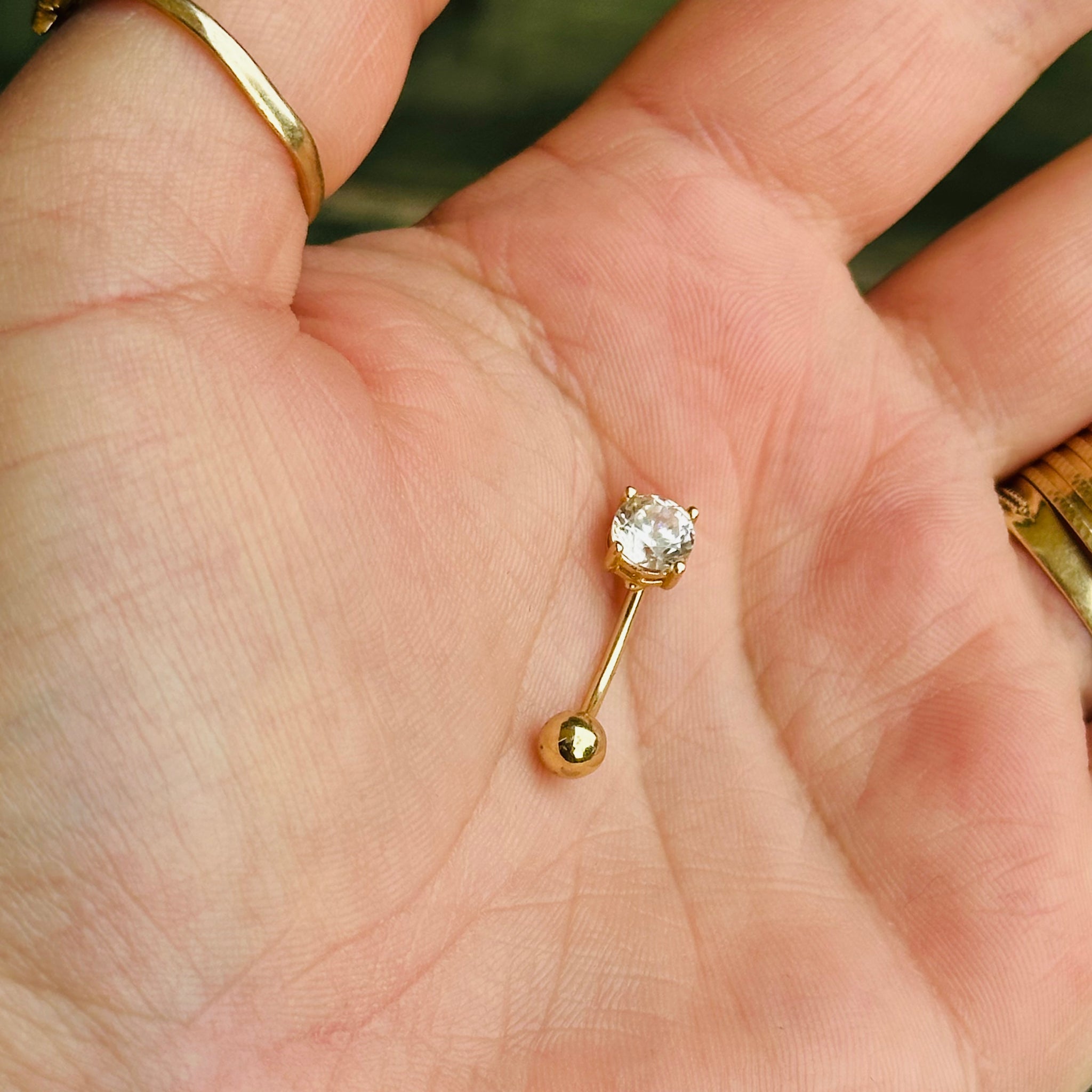 Belly Button Ring - 14 K Gold