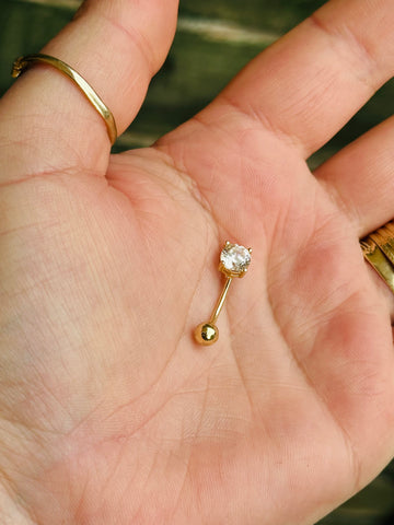 Belly Button Ring - 14 K Gold