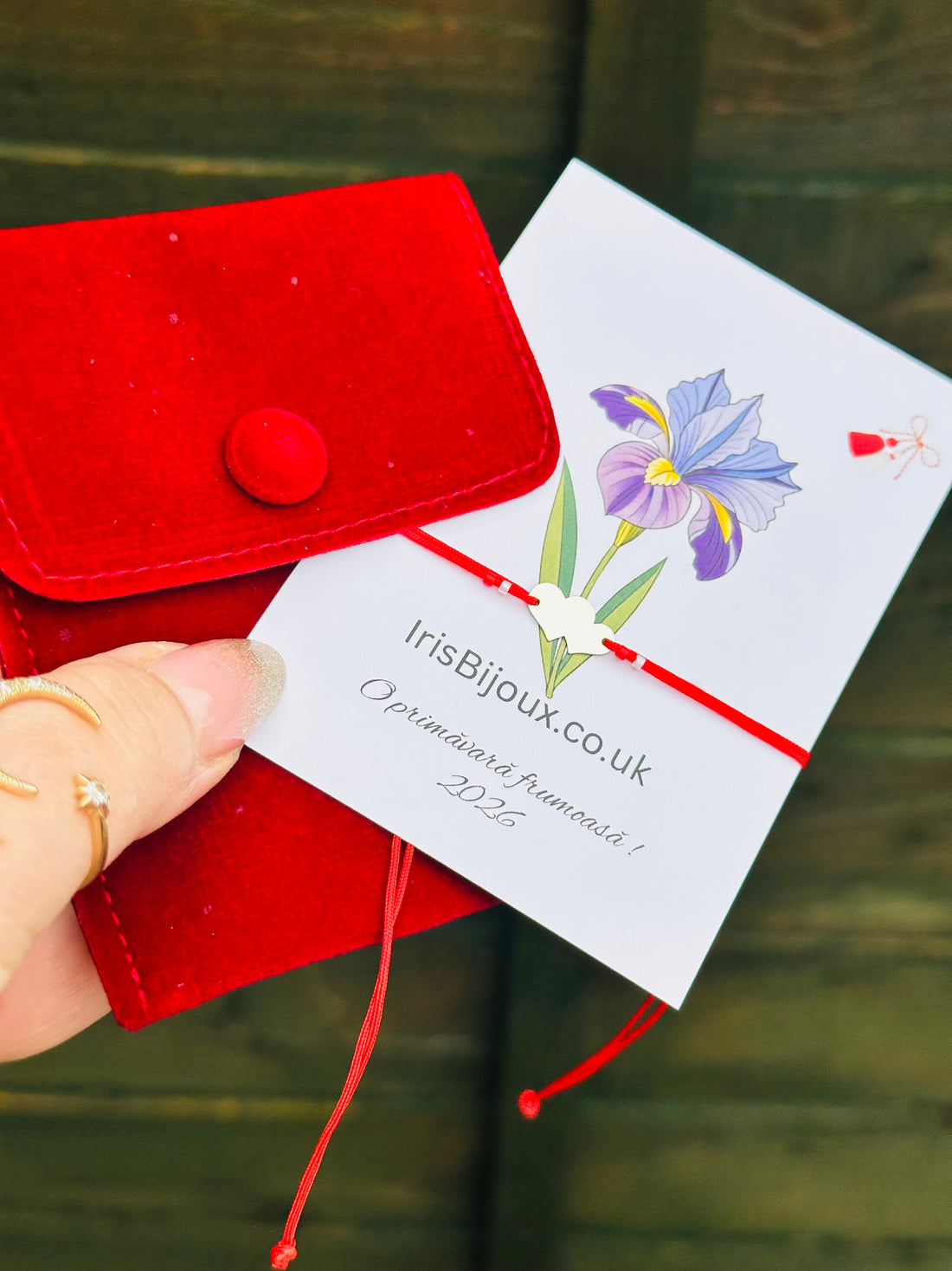 Mărțișor - bracelet double heart - silver 925