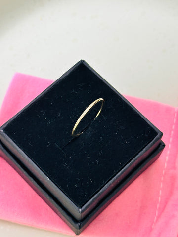 Minimal Midi Rings – Delicate Stackable Finger Jewelry -14ct gold